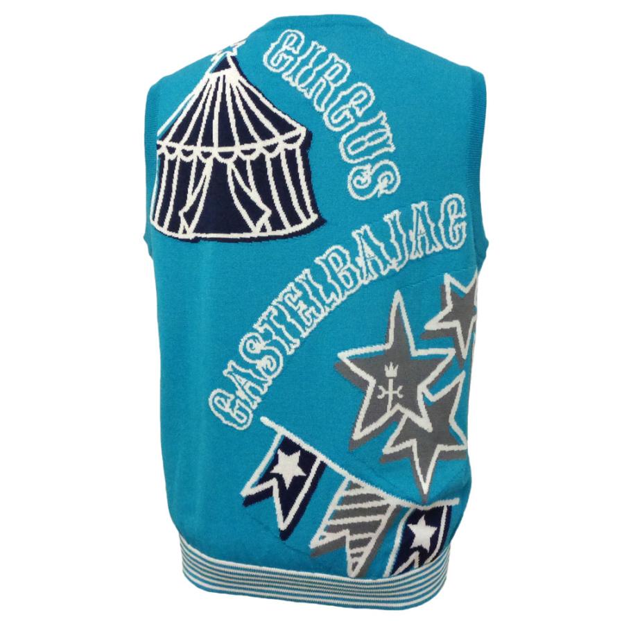 カステルバジャック(CASTELBAJAC) Vネックニットベスト CASTELBAJAC（カステルバジャック） 50％OFF 2024春夏 透かし編み V