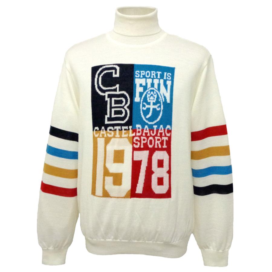 新品】カステルバジャックCASTELBAJACハーフジップタートルセーター