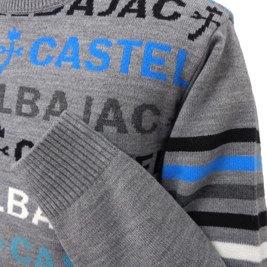 CASTELBAJAC（カステルバジャック） 30%OFF 2025秋冬 挿し色ロゴ編み柄 