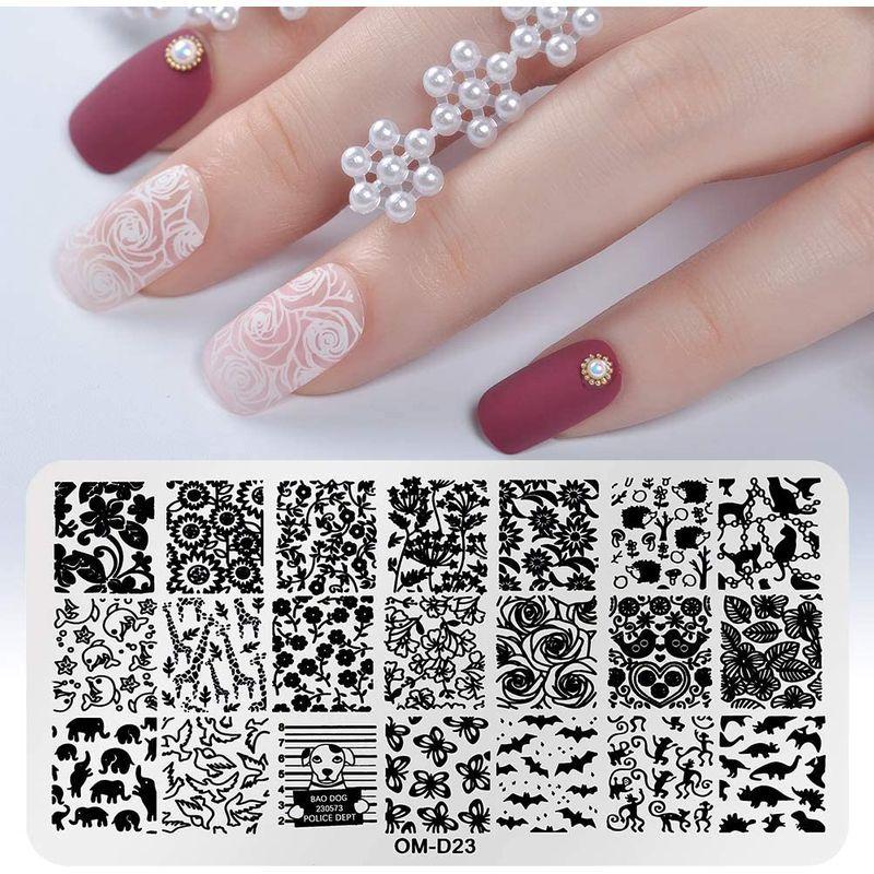 メーリンドス ネイルスタンピング プレート４枚セット イメージプレートジェルネイル ネイルデザインツールスタンプネイル レース 動物 フラワ アイケーストア 通販 Yahoo ショッピング