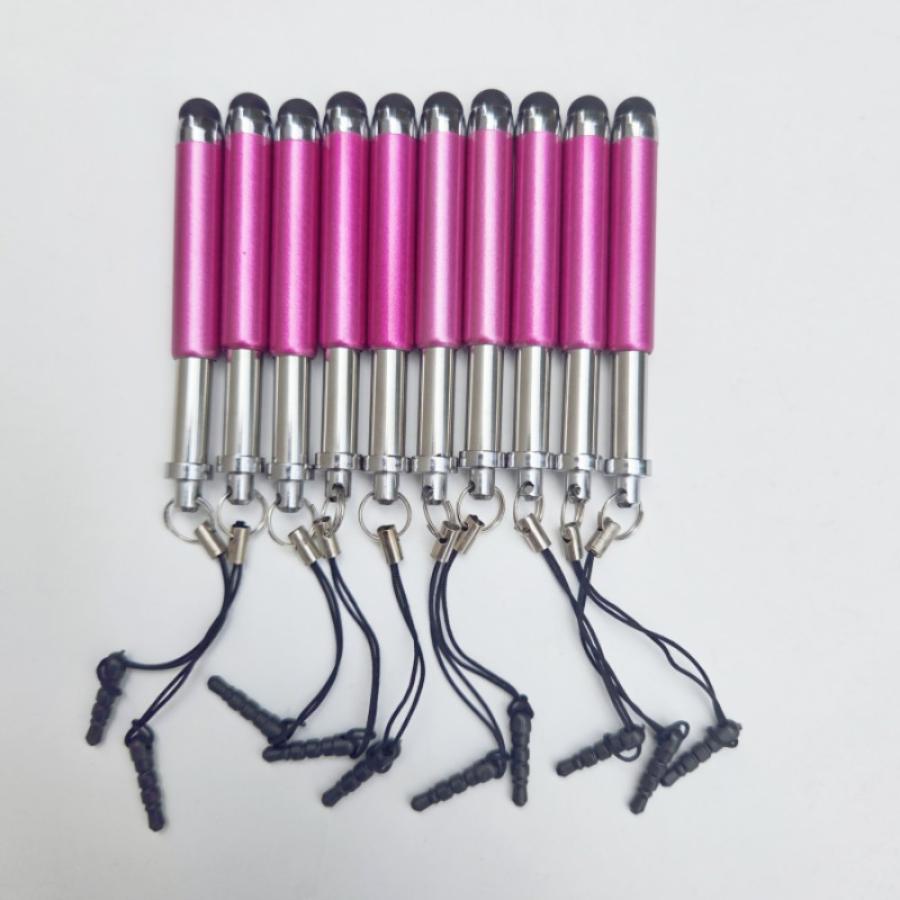 10本セット 伸縮タッチペン ローズレッド ニューデザイン スマホ差し込み口に対応タッチペン　各種スマホ、タブレットスマートフォン Tab用 | 