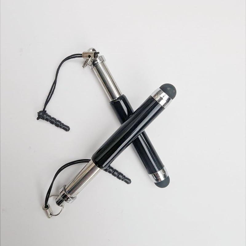 10本セット 伸縮タッチペン ブラック ニューデザイン スマホ差し込み口に対応タッチペン　各種スマホ、タブレットスマートフォン Tab用 |  | 02