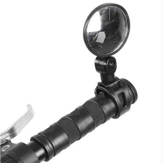 自転車バックミラー 円形凸面&楕円形選択可能    2個セット 360度回転可能 | 