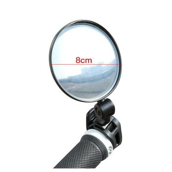 自転車バックミラー 円形凸面&楕円形選択可能    2個セット 360度回転可能 |  | 02