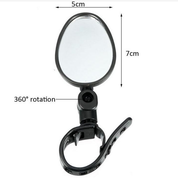 自転車バックミラー 円形凸面&楕円形選択可能    2個セット 360度回転可能 |  | 05