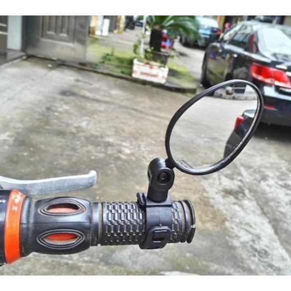 自転車バックミラー 円形凸面&楕円形選択可能    2個セット 360度回転可能 |  | 07