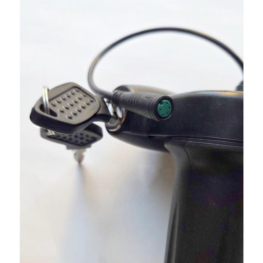 電動バイク フル電動自転車用スロットルアクセル 鍵付き 5pin