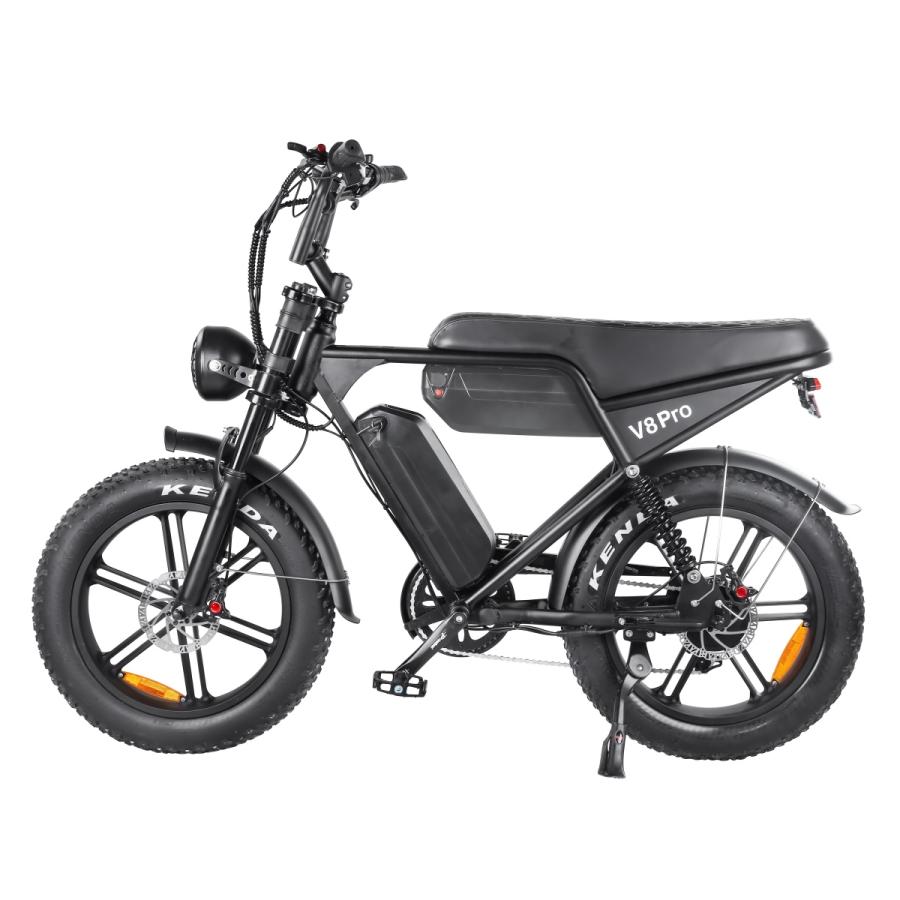 E'KEI V8proMAX 20インチ バッテリー2個 48V 34Ah 20インチ 50cc 電動バイク 一般原動機付自転車 原付一種 公道 走行可能 ナンバー取得必要 前後ウィンカー付 |  | 02