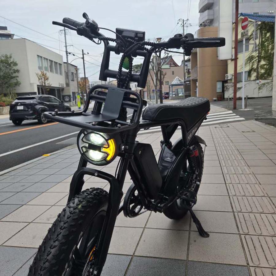 E'KEI V8proMAX 20インチ バッテリー2個 48V 34Ah 20インチ 50cc 電動バイク 一般原動機付自転車 原付一種 公道 走行可能 ナンバー取得必要 前後ウィンカー付 |  | 16