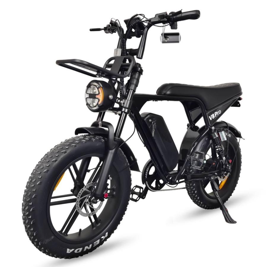 E'KEI V8proMAX 20インチ バッテリー2個 48V 34Ah 20インチ 50cc 電動バイク 一般原動機付自転車 原付一種 公道 走行可能 ナンバー取得必要 前後ウィンカー付 |  | 09