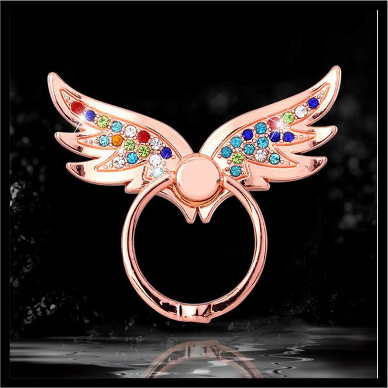 スマホリング　天使の翼！スマリング！ 指1本でiPhoneやスマホ等をしっかりホールドでき、大切なスマホが落下防止 | 