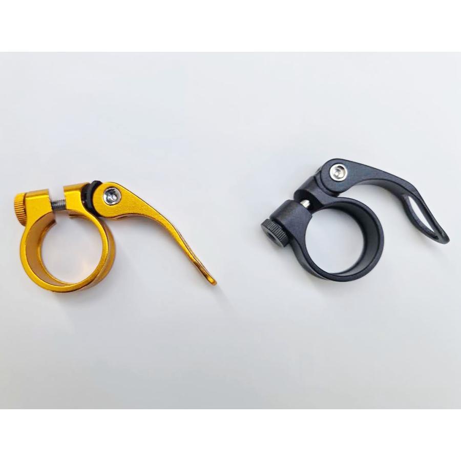 シートクランプ レバータイプ 31.8mm ブラック ゴールド選択可能 | 