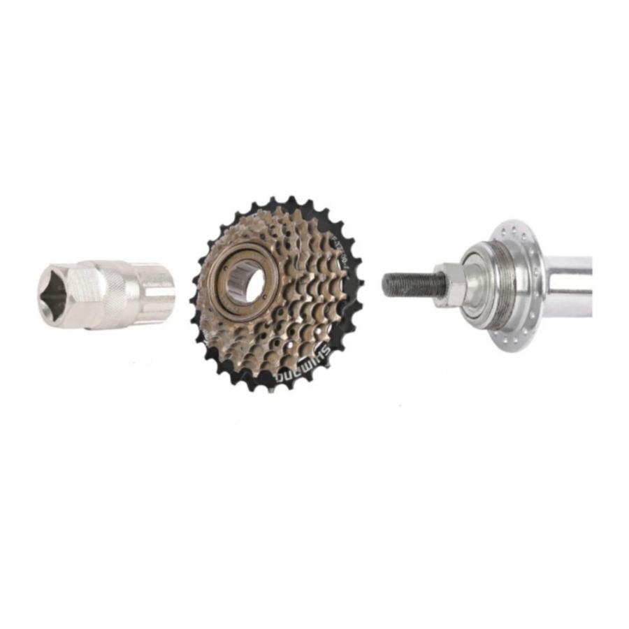 自転車フリーホイール ボスフリー スプロケットフライホイール 7