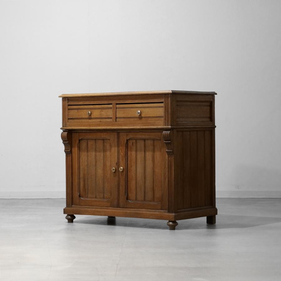 GC1928｜ウッドキャビネット（オーク）｜フランスのビンテージ家具