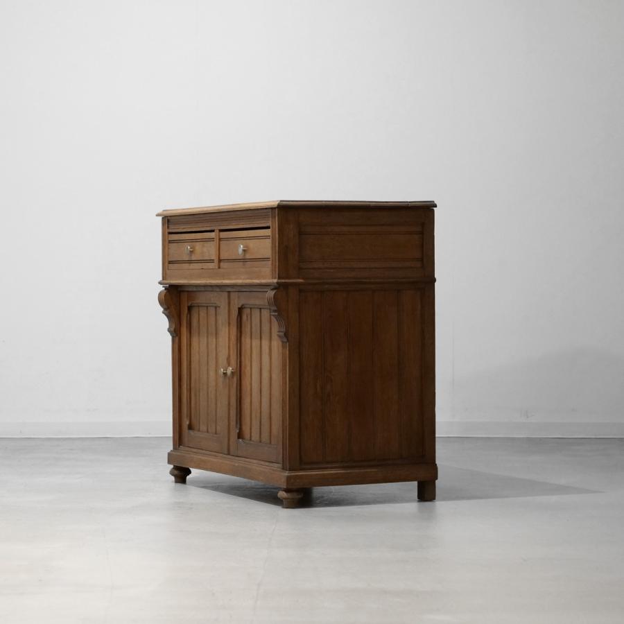 GC1928｜ウッドキャビネット（オーク）｜フランスのビンテージ家具