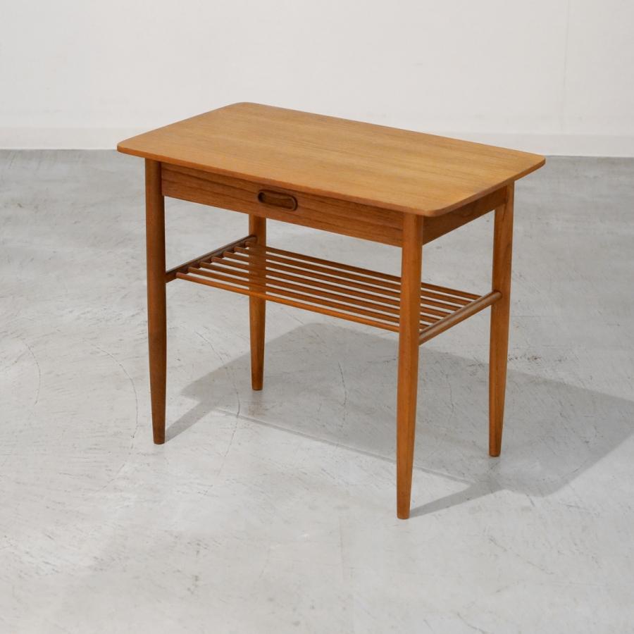 Modern Vintage UD19237｜サイドテーブル（幅64cm・チーク&ビーチ