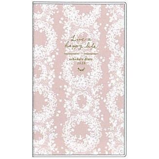 2020年 クツワ カラーインデックス手帳 レース ピンク Sh974a