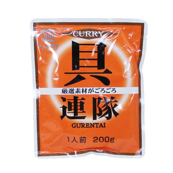 送料無料 レトルトカレー　具連隊　厳選素体がごろごろ 業務用 平和食品 200g×３６食セット/卸　
