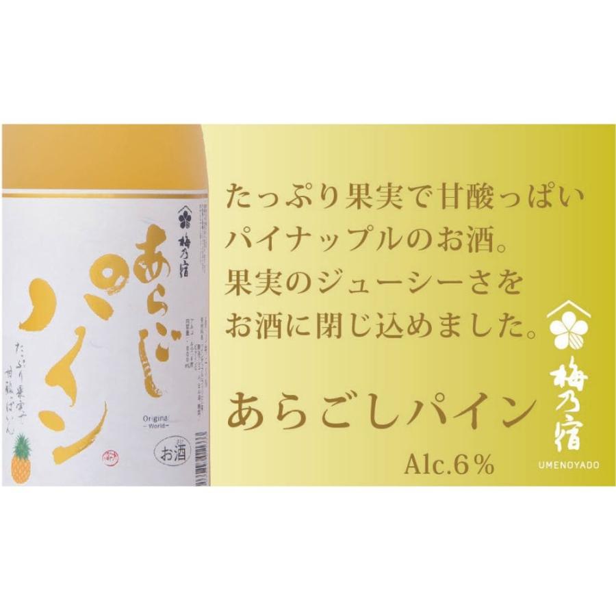 梅乃宿酒造 リキュール 飲み比べ セット 3本セット あらごし 梅酒 もも