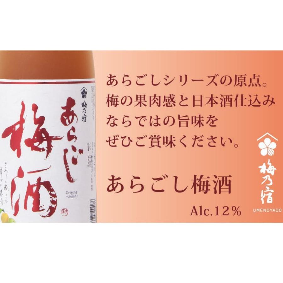 梅乃宿酒造 リキュール 飲み比べ セット 3本セット あらごし 梅酒 もも