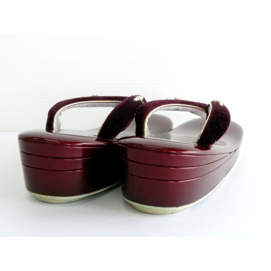 ビーズバッグ 和装バック　小豆色/紫色　はしもと謹製　超美品　鏡付 草履バッグセット 紫 小豆色 別珍 パール ビーズ 沙織 244 fszb