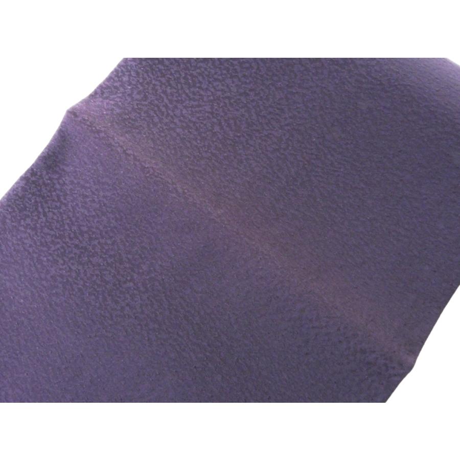 名古屋帯 正絹 八寸帯 [訳有] 紫色 金箔 ぶどう柄 仕立上り 173 : いけ