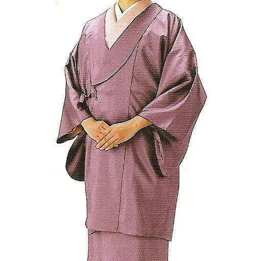 装道 美容和装コート 雨コート二部式 へちま衿 栗茶色 Lサイズ