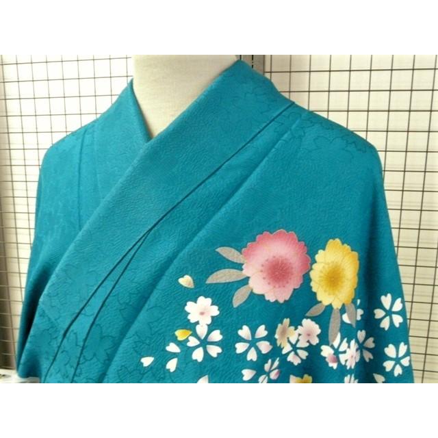 正絹 たたき染め 金駒刺繍金箔 振袖 | ヤマダウェブコム