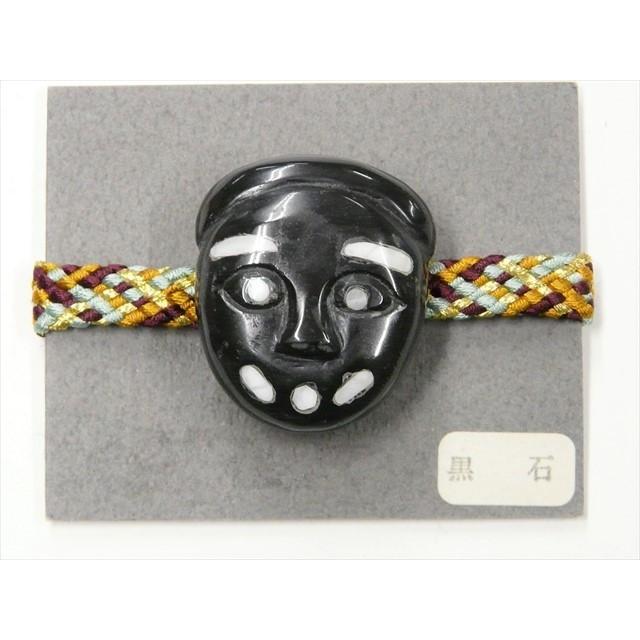 帯留め 天然石 黒石 黒 能の表 180 : いけのや - 通販 - Yahoo  