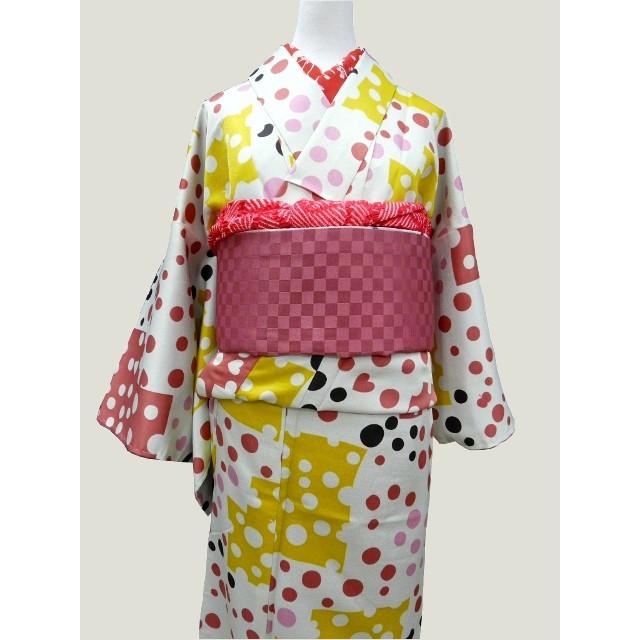 hiromichi nakano（ヒロミチナカノ） 洗える着物 袷 小紋 レトロモダン