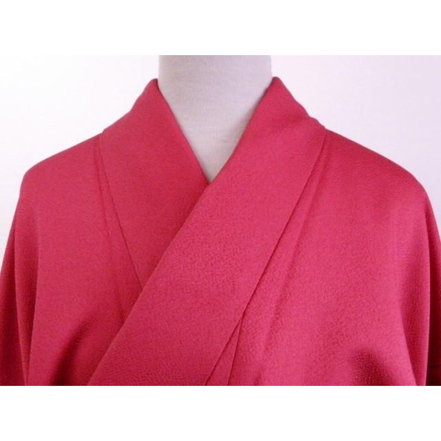 振袖 正絹 試着品 ローズピンク 梅と桜 露芝 金箔 着丈177cm 裄69cm 仕立上り 418 送料無料_5