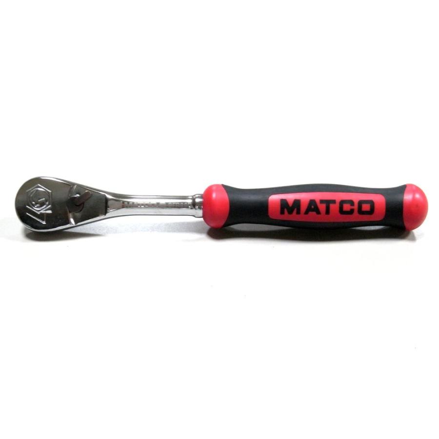 マトコツール ラチェットハンドル 差込角9．5 レッドグリップ 