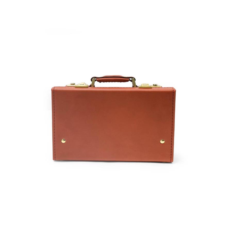 SILVER LAKE トランク メンズ 牛革 オイルレザー 23cm ミニ【SILVER