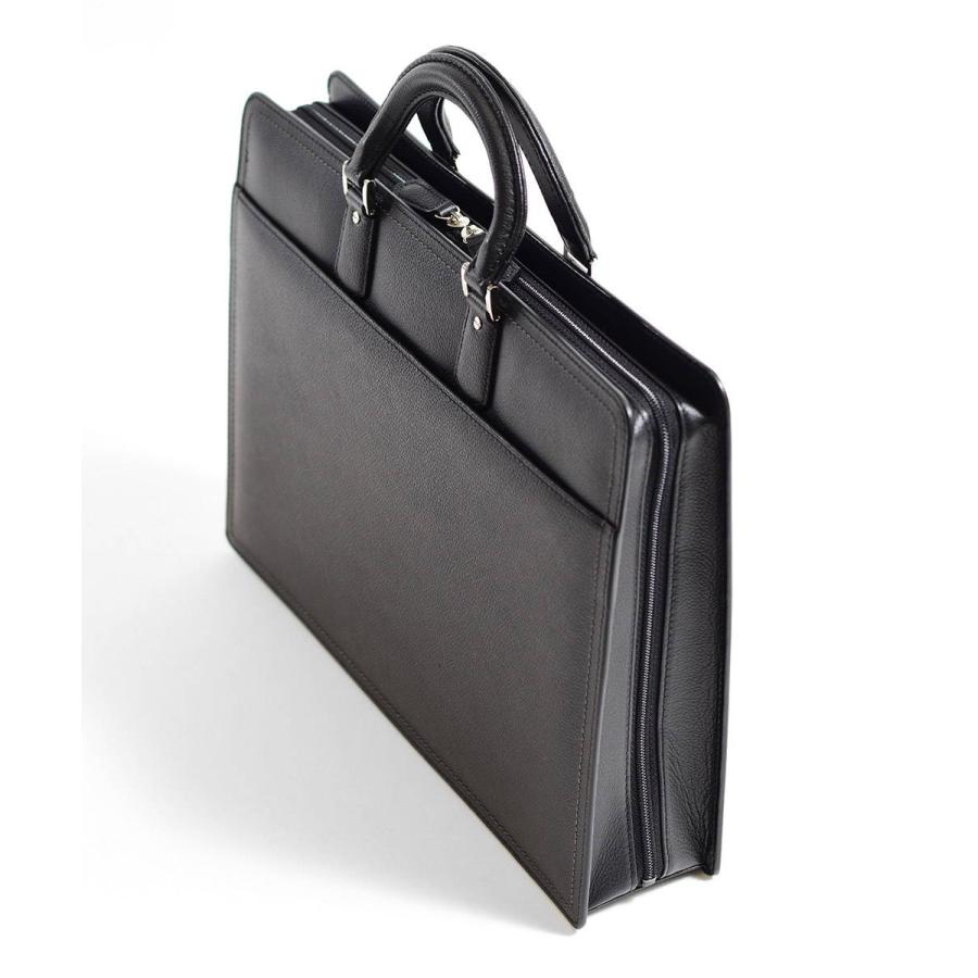 LANVIN COLLECTION レザービジネスバッグ A4 三方開き　(マクシム)　≪日本製 本革 牛革 メンズ ブリーフバッグ 通勤鞄 社会人 営業 フォーマル 父の日≫の画像