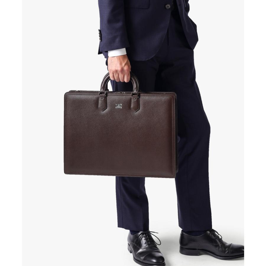 LANVIN COLLECTION レザービジネスバッグ A4 三方開き　(マクシム)　≪日本製 本革 牛革 メンズ ブリーフバッグ 通勤鞄 社会人 営業 フォーマル 父の日≫の画像