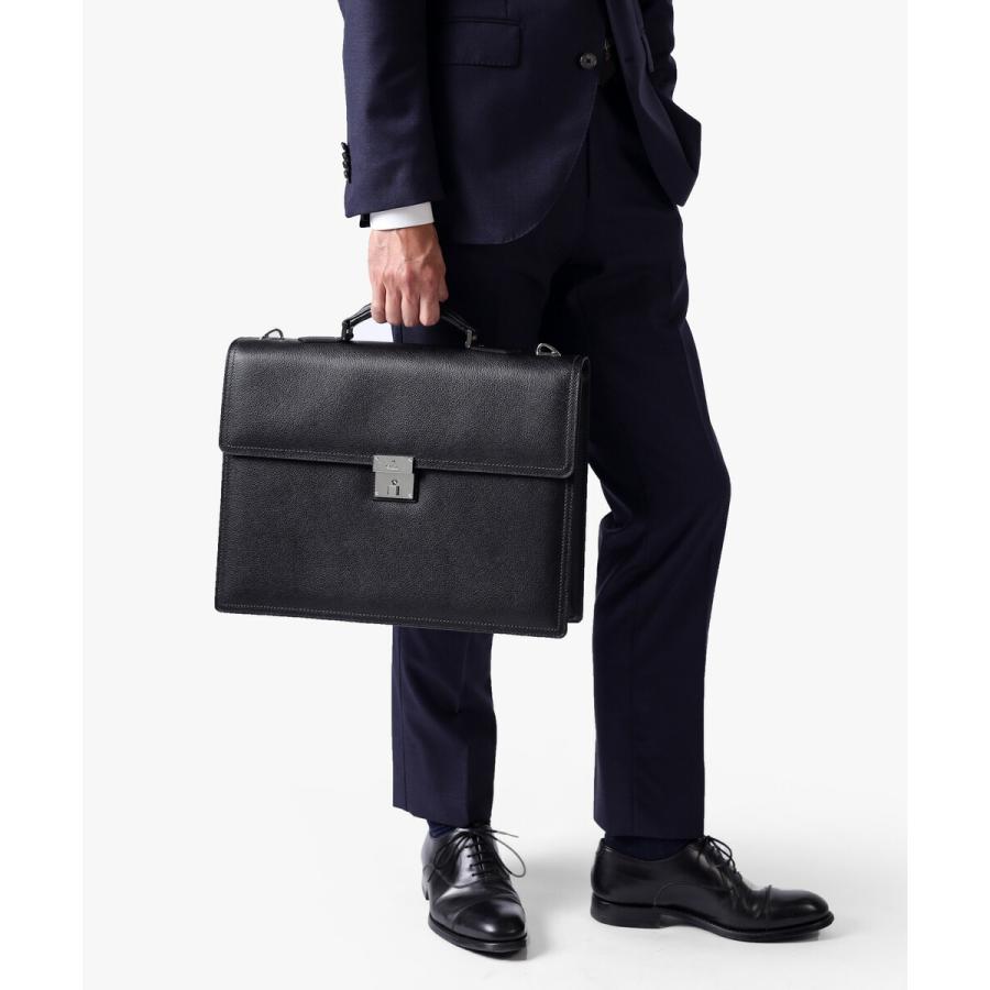 ビジネスバッグ メンズ 革 レザ ー A4【LANVIN COLLECTION レザ ービジネスバッグ A4 カブセ　( マクシム)　No.280523】の画像