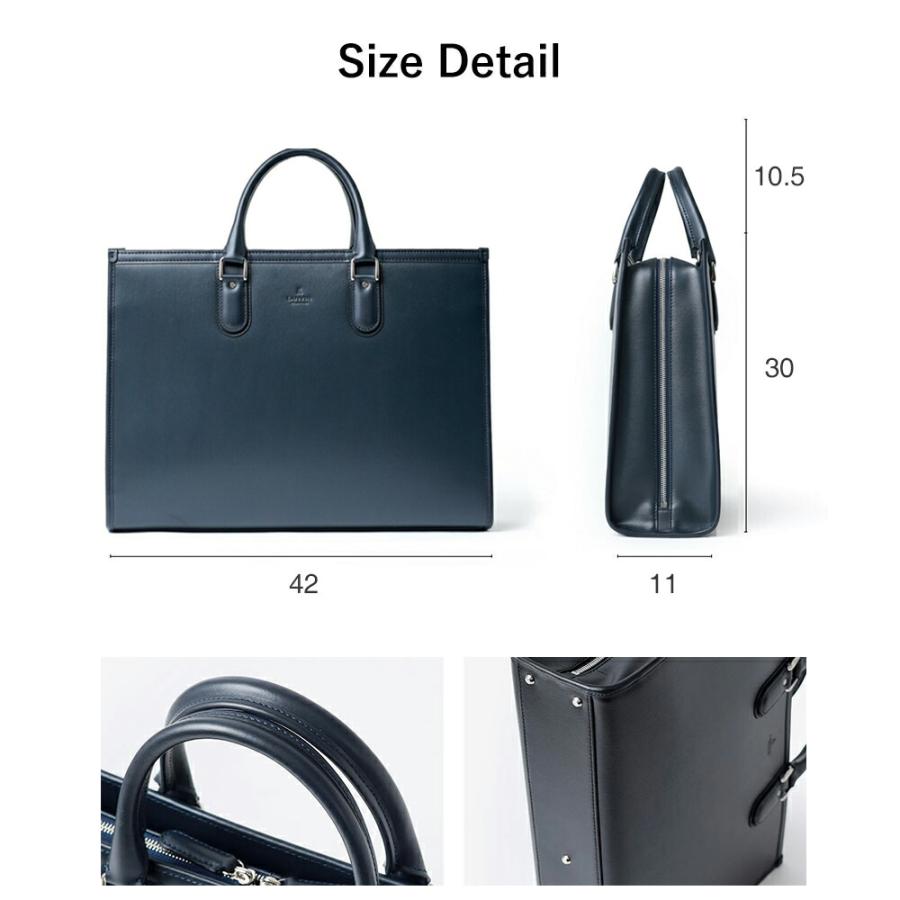 ビジネスバッグ メンズ 革 レザー B4【LANVIN COLLECTION レザービジネスバッグ B4　(ニューフロー) No.282562】の画像