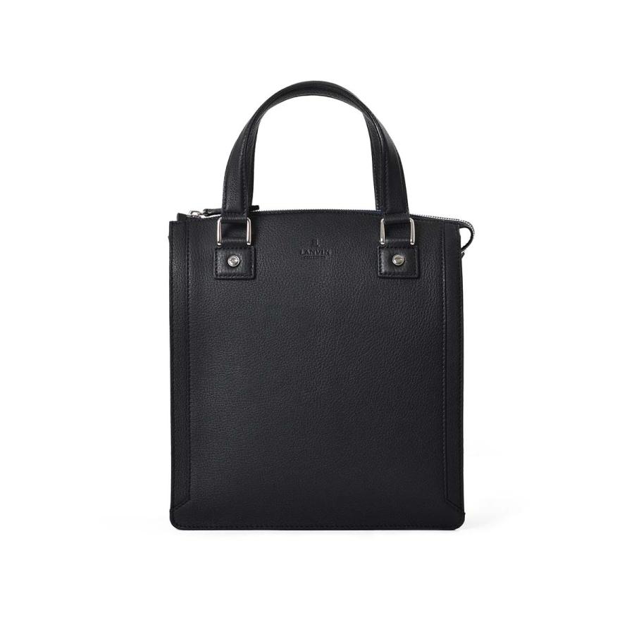 【未使用品級】LANVIN ブラック＆ベージュ トートバッグ 未使用品級】LANVIN ブラック＆ベージュ トートバッグ
