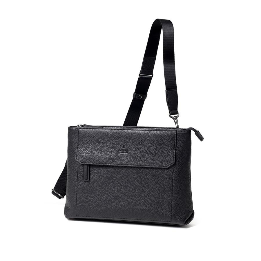 ショルダーバッグ クラッチバッグ メンズ B5 牛革 レザー 撥水 軽量【LANVIN COLLECTION レザークラッチ兼ショルダーバッグ B5 (カンヌ) No.285112】の画像