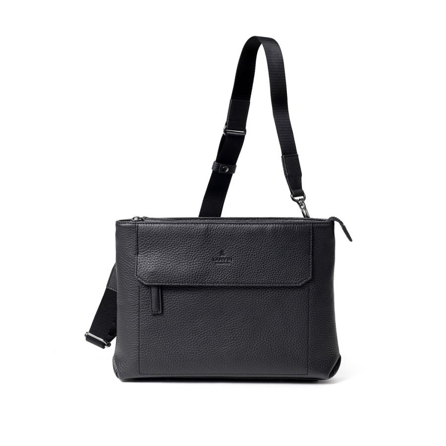 ショルダーバッグ クラッチバッグ メンズ B5 牛革 レザー 撥水 軽量【LANVIN COLLECTION レザークラッチ兼ショルダーバッグ B5 (カンヌ) No.285112】の画像