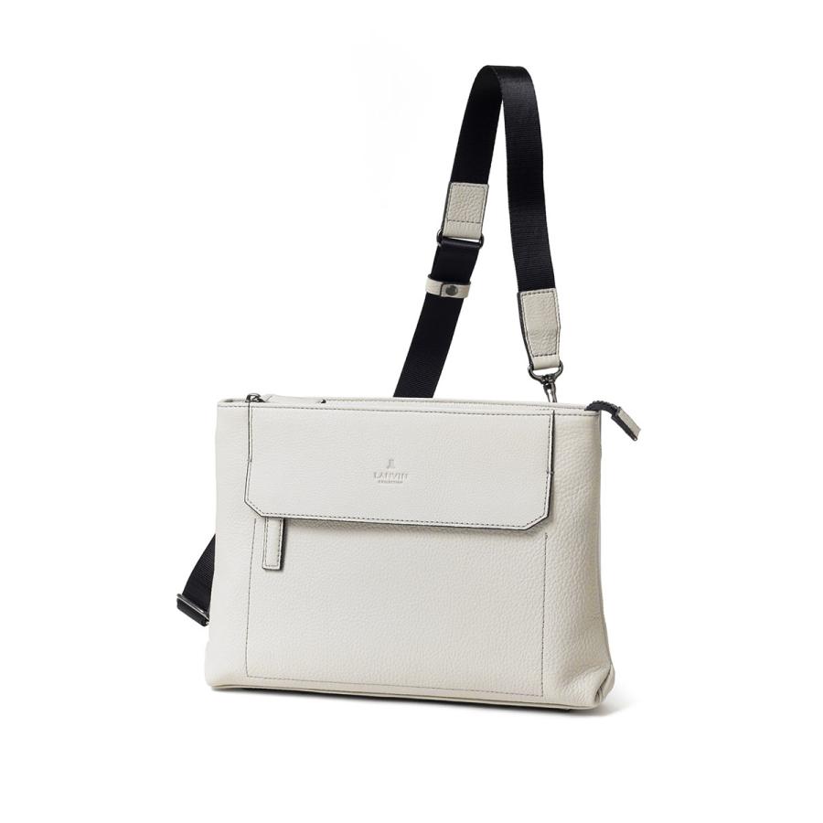 ショルダーバッグ クラッチバッグ メンズ B5 牛革 レザー 撥水 軽量【LANVIN COLLECTION レザークラッチ兼ショルダーバッグ B5 (カンヌ) No.285112】の画像