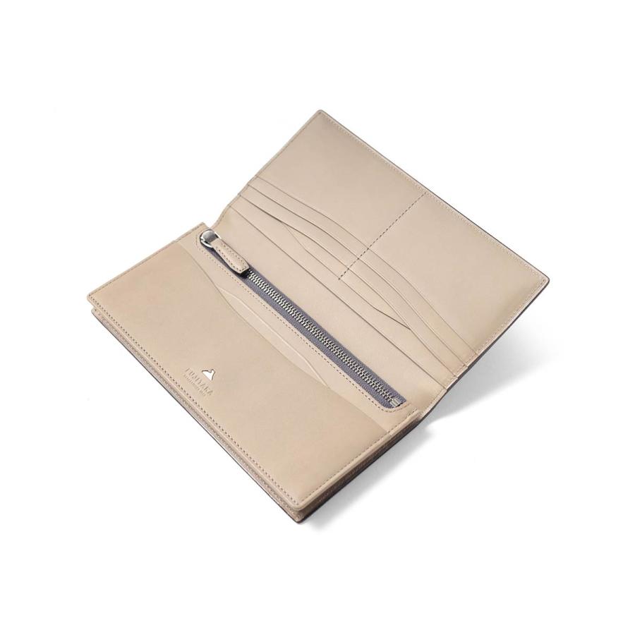 FUJITAKA公式 コードバン かぶせ長財布 カード段14 イニシャル刻印 名入れ (フォールII小物) No.614616 日本製 本革 レザー 馬革 メンズ 男性 ウォレットの画像