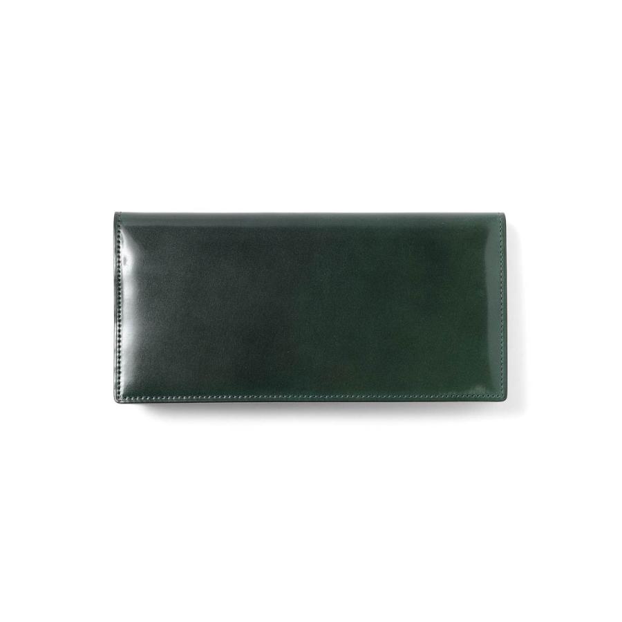FUJITAKA公式 コードバン かぶせ長財布 カード段14 イニシャル刻印 名入れ (フォールII小物) No.614616 日本製 本革 レザー 馬革 メンズ 男性 ウォレットの画像