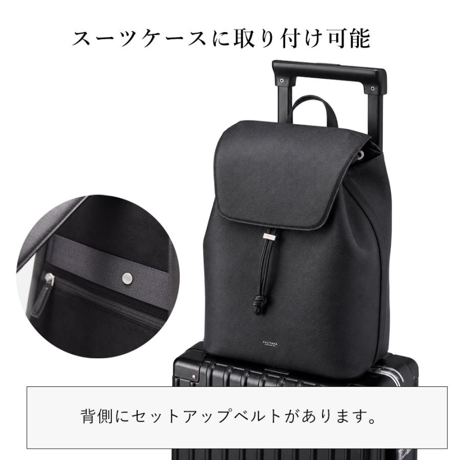 FUJITAKA フジタカ公式 レザーリュック A4 13インチPC対応 (ワープロ