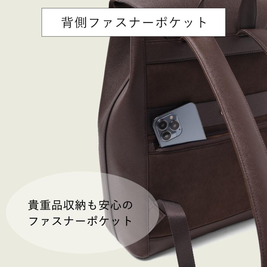 FUJITAKA フジタカ公式 レザーリュック A4 13インチPC対応 (ワープロ