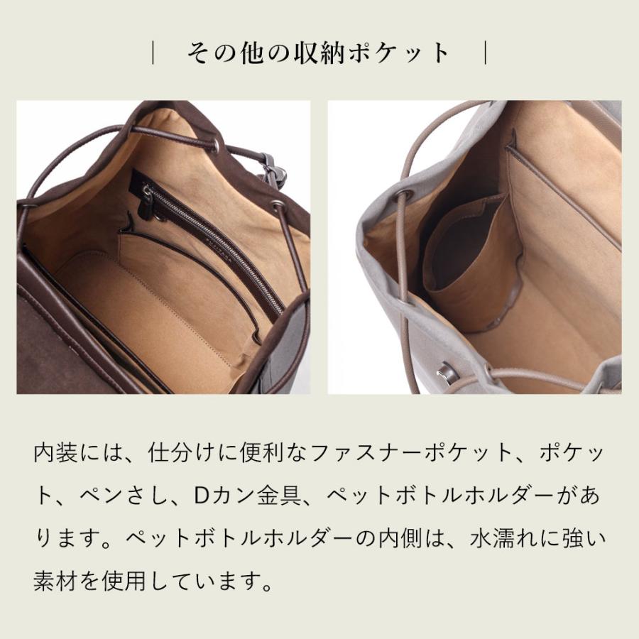 FUJITAKA フジタカ公式 レザーリュック A4 13インチPC対応 (ワープロ