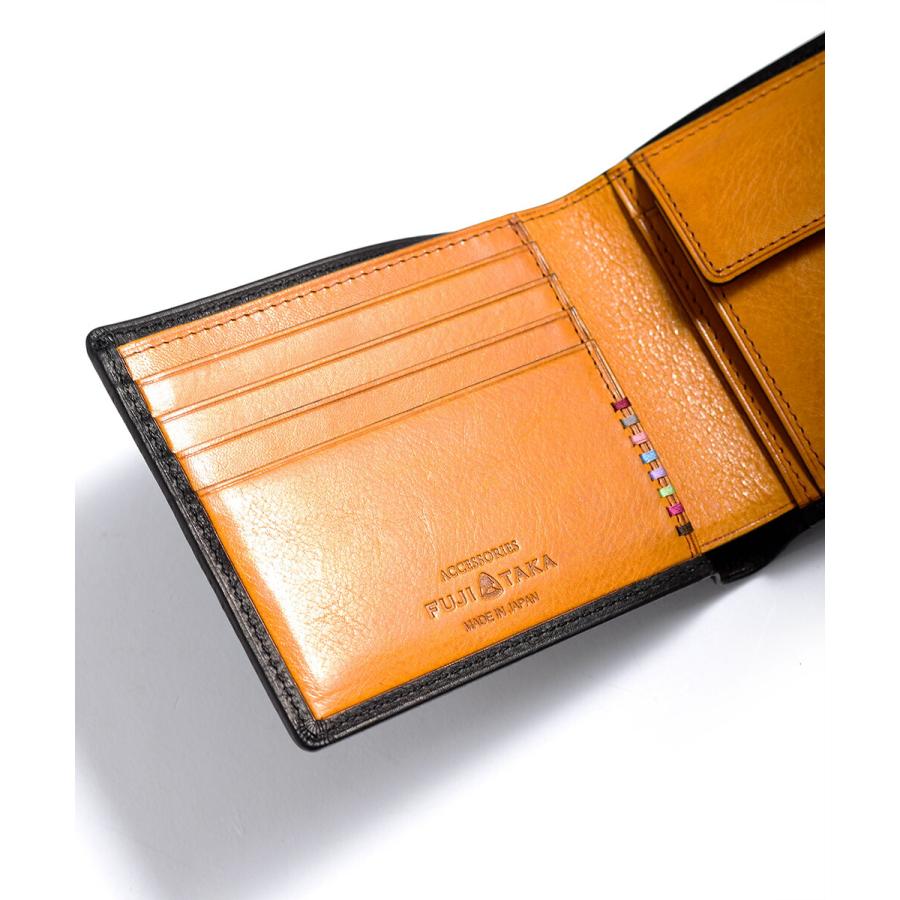 FUJITAKA フジタカ 公式 FUJITAKA ACCESSORIES 二つ折り財布 カード段4 (ネイション) No.618604の画像