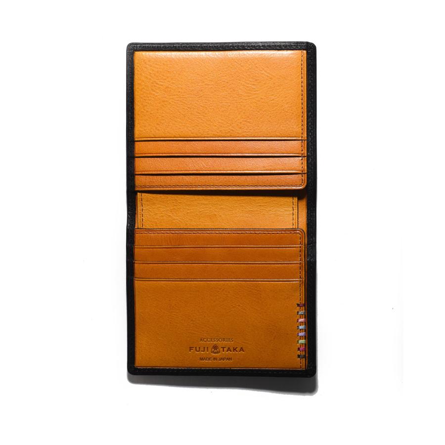 FUJITAKA フジタカ 公式 FUJITAKA ACCESSORIES コンパクト 二つ折り財布 カード段6 (ネイション) No.618610の画像