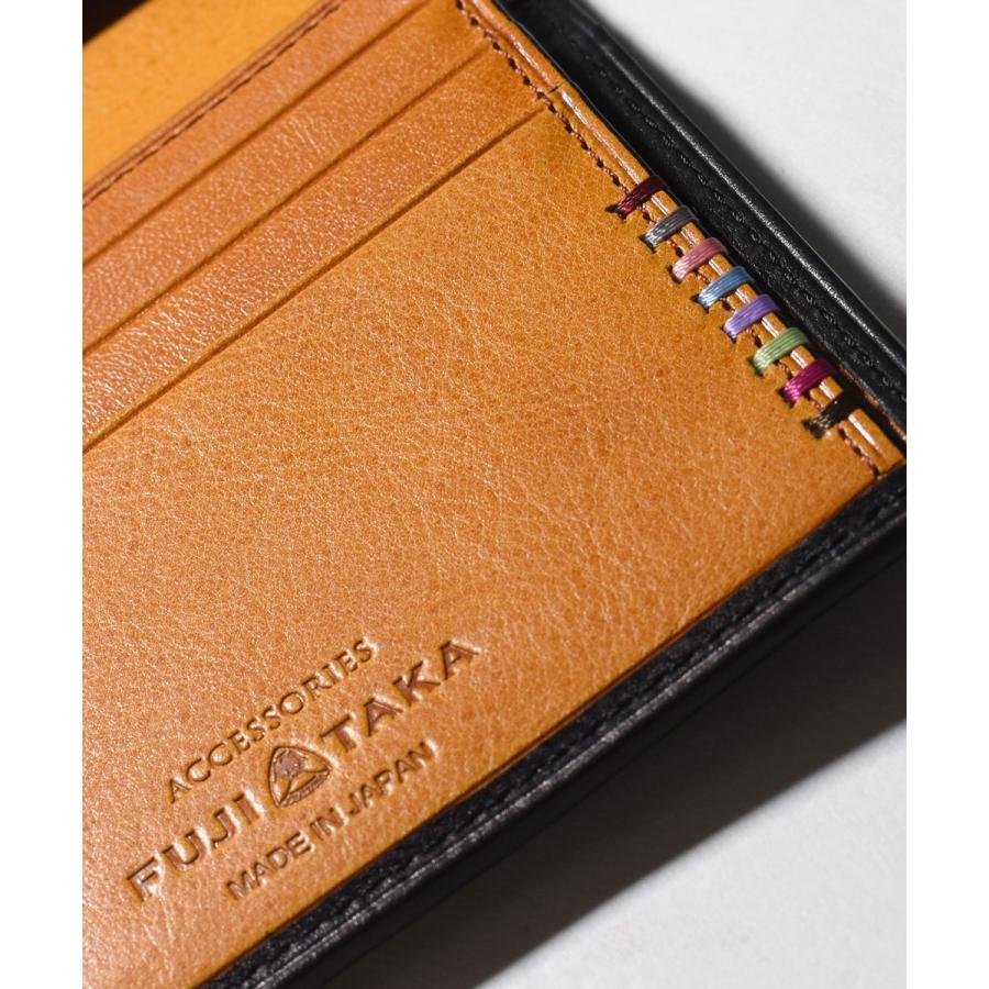 FUJITAKA フジタカ 公式 FUJITAKA ACCESSORIES コンパクト 二つ折り財布 カード段6 (ネイション) No.618610の画像