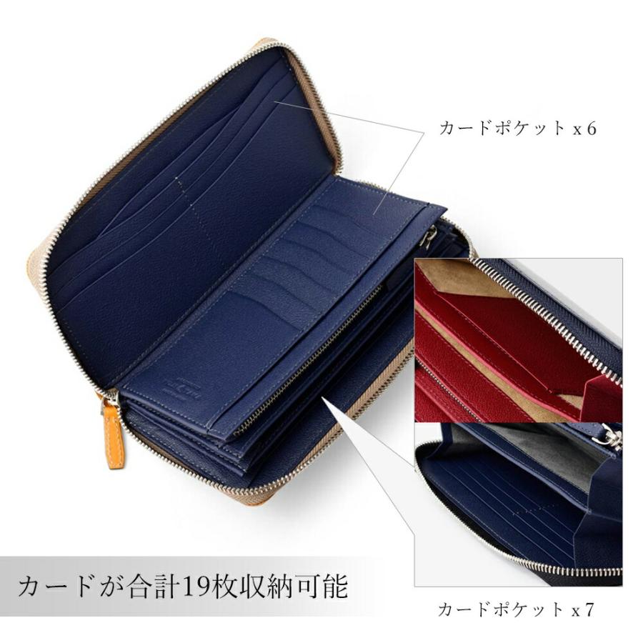 FUJITAKA フジタカ 公式 長財布 ラウンドファスナー カード段19 ブライドルレザー (ジョセフ) No.649606の画像